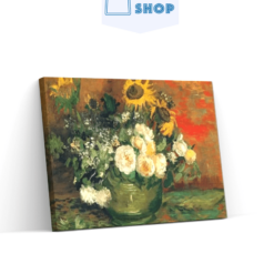 Diamond Painting Stilleven met rozen en zonnebloemen - SEOS Shop ®