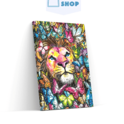 5D Diamond Painting Leeuw ontmoet vlinders - SEOS Shop ®
