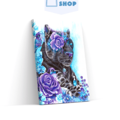 5D Diamond Painting Bloem oog Cheetah - SEOS Shop ®