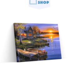 5D Diamond Painting Boot bij het Lake House - SEOS Shop ®