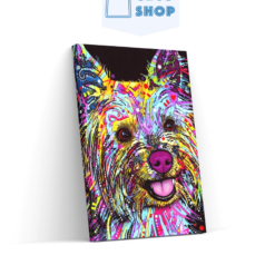 5D Diamond Painting Kleurrijke hond - SEOS Shop ®