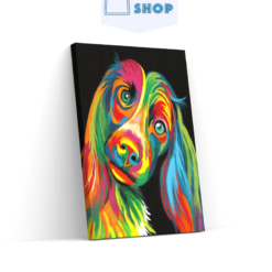 5D Diamond Painting Kleurrijke hond - SEOS Shop ®