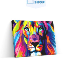5D Diamond Painting Kleurrijke leeuw - SEOS Shop ®
