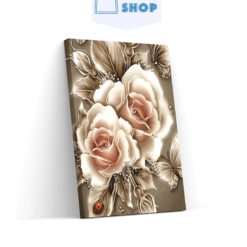 5D Diamond Painting Roos ontmoet vlinders - SEOS Shop ®