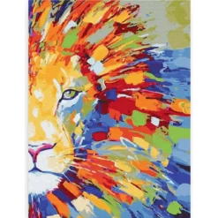 Diamond Painting - Kleurrijke leeuw - SEOS®
