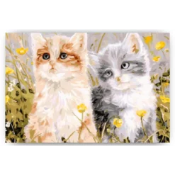 Diamond Painting - Twee pratende katten - SEOS®
