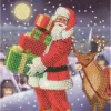 Diamond Painting Kerstkaart Santa's Gifts - 18 x 18 cm - SEOS®